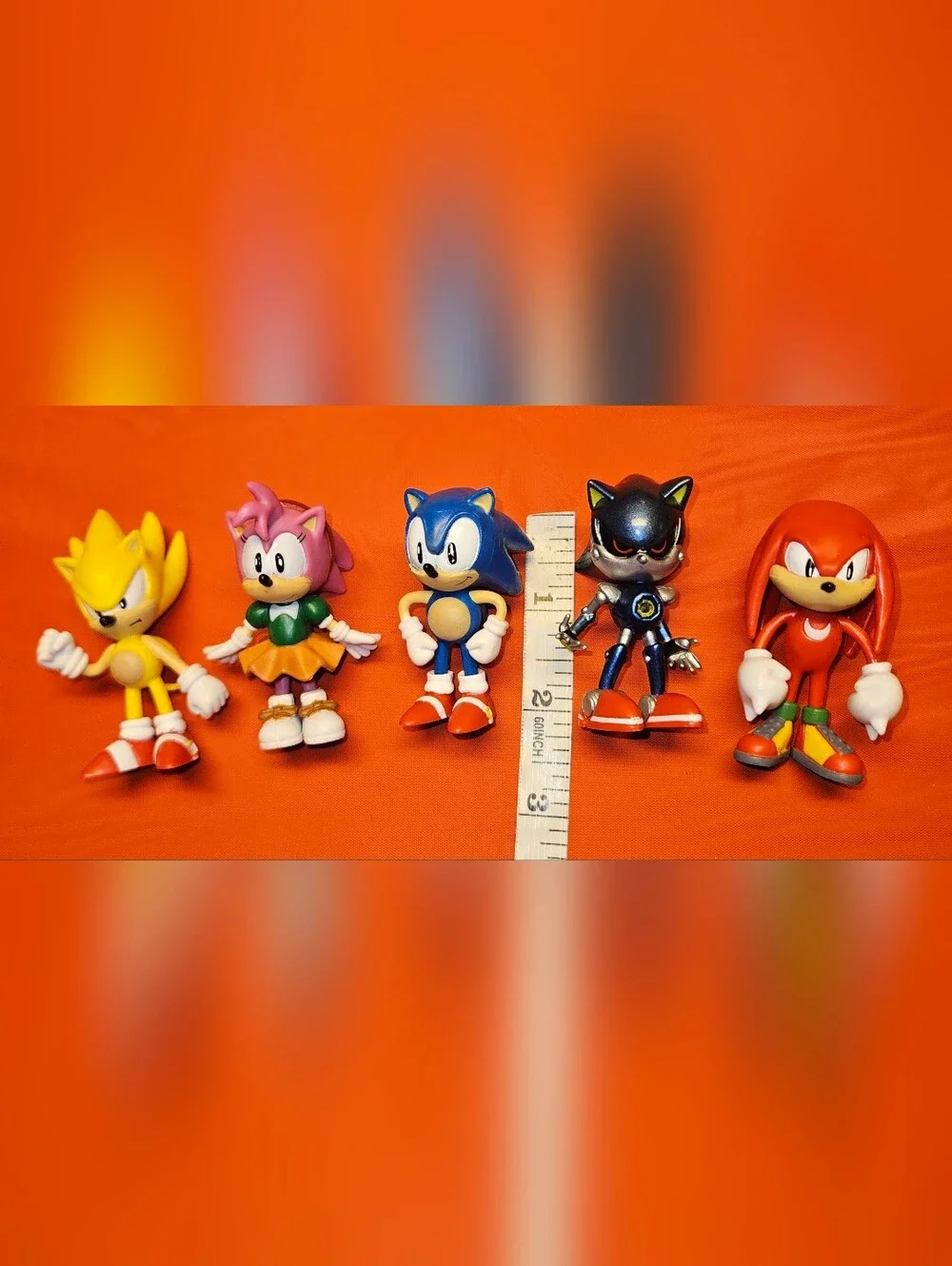 Sega Sonic the Hedgehog Jazware Figurines Approx 2
